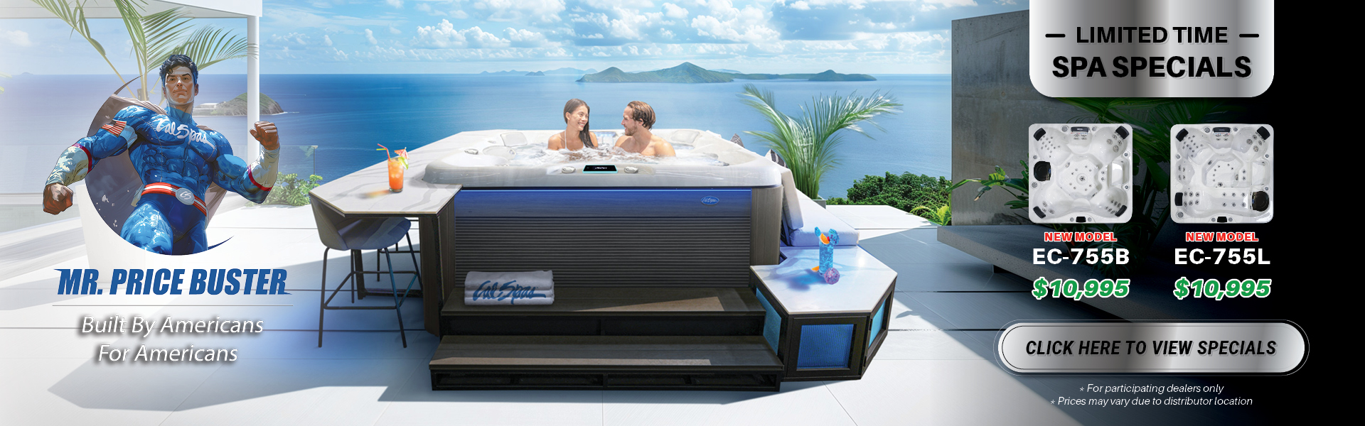 Calspas hot tub being used in a family setting - Lincoln